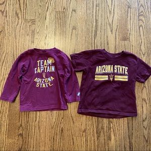 Arizona State University ASU long sleeve and short sleeve toddler shirts